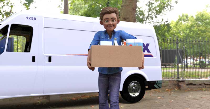 A typical courier